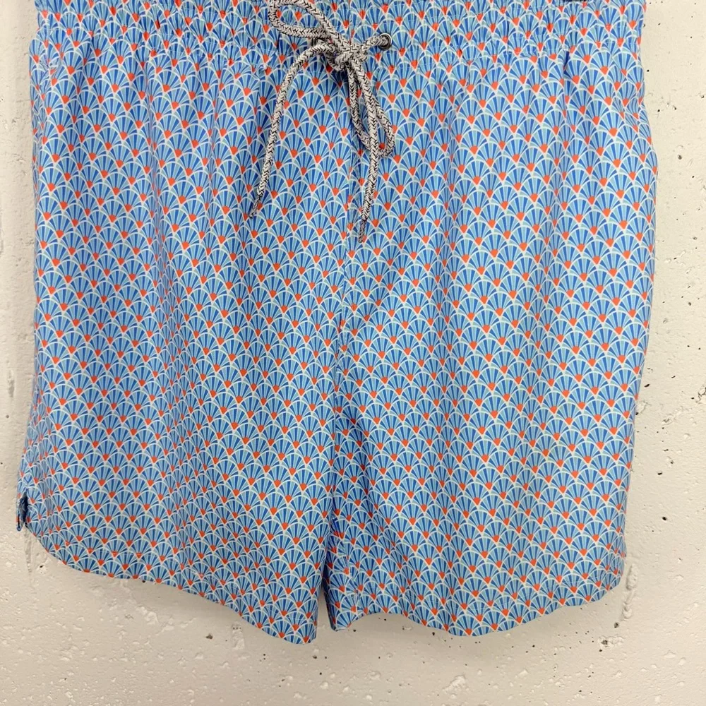 Michaels Men’s Size Medium Fans Blue Orange Cyclist Liner Swim Trunks